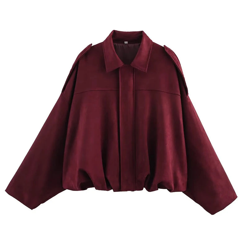 Suede Bomber Jacket
